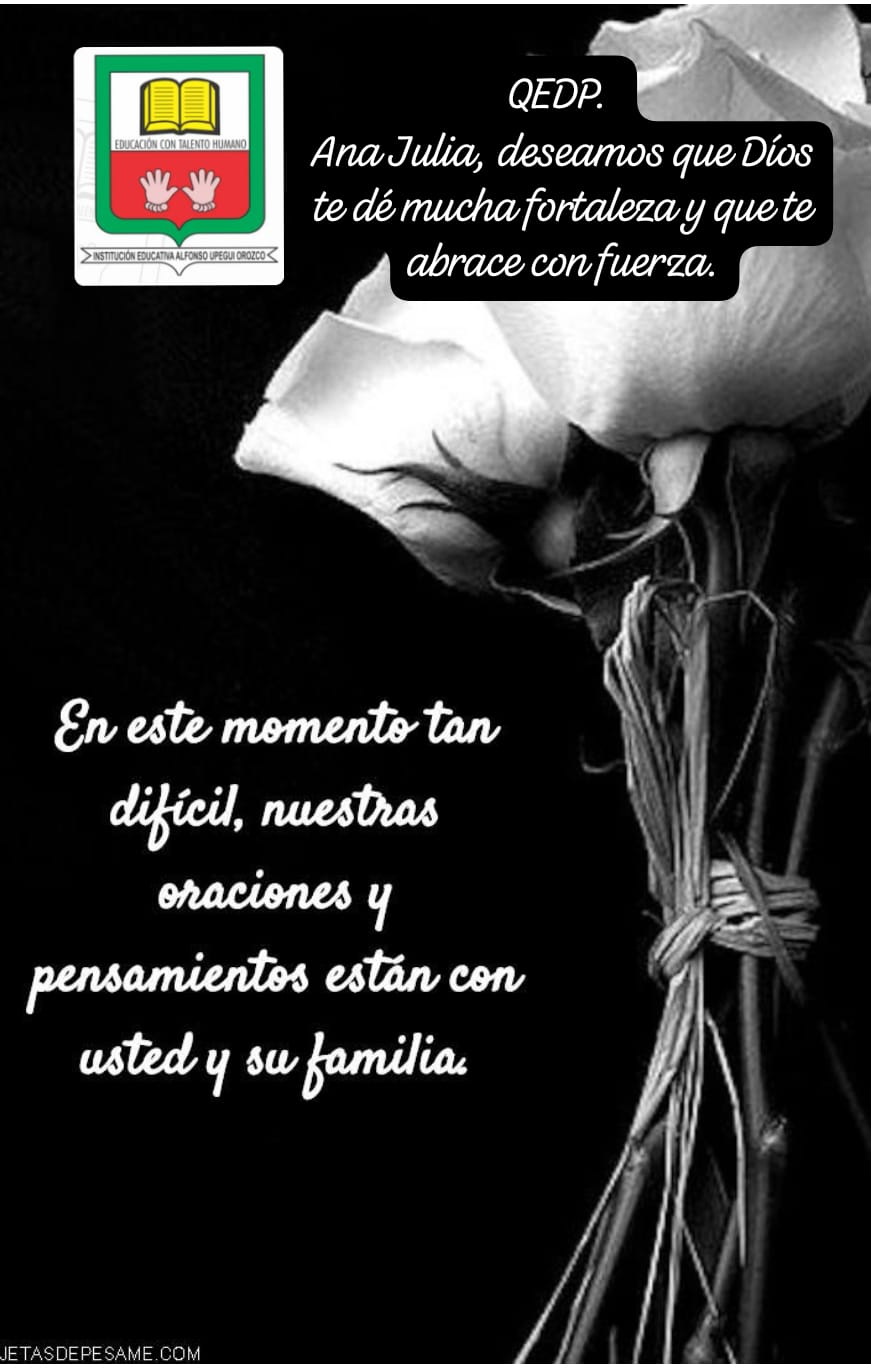 Flayer condolencias